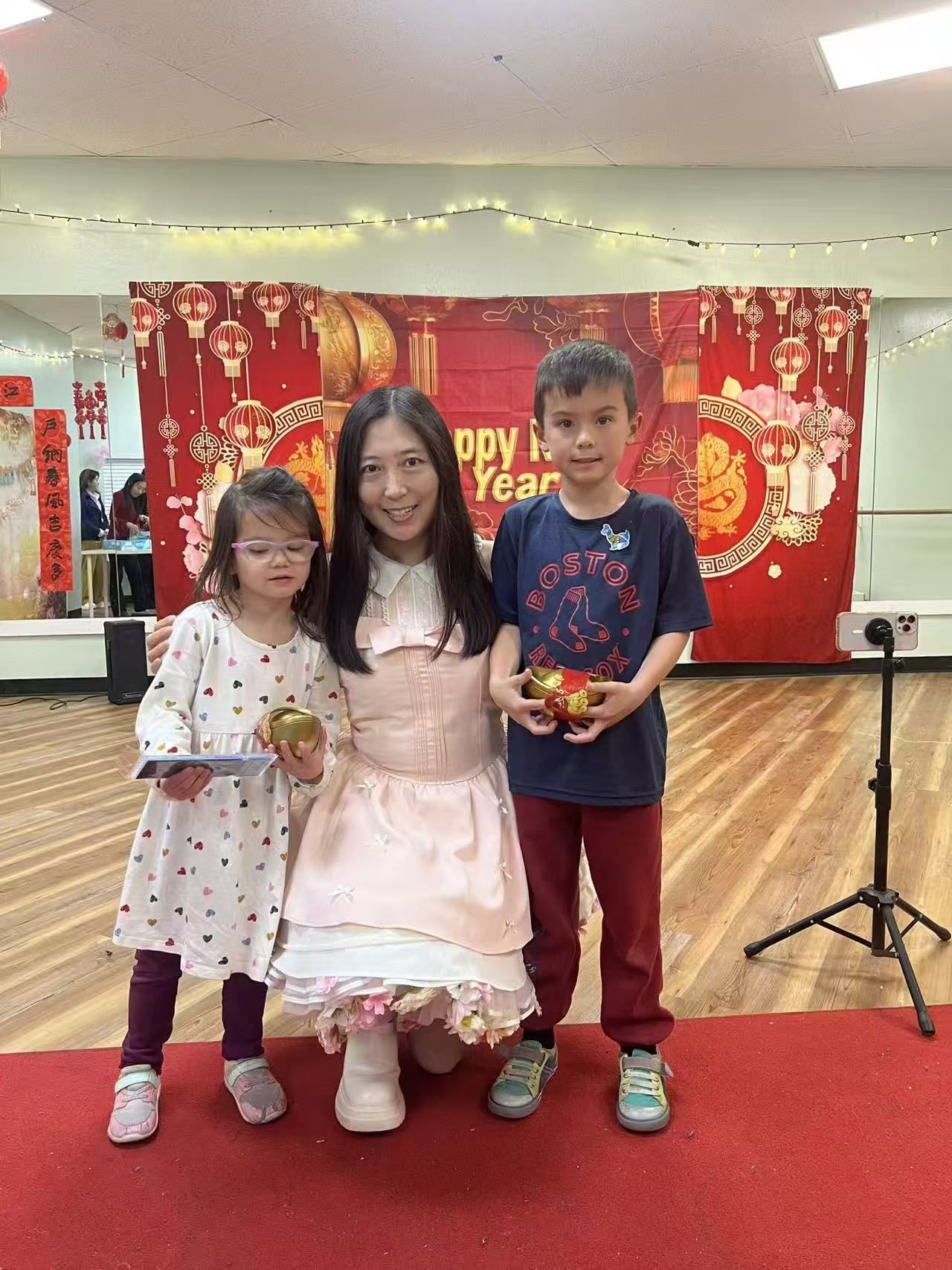 Students celebrating Lunar New Year at North Star